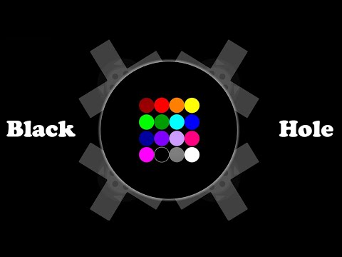 Black Hole Survival Marble Race in Algodoo