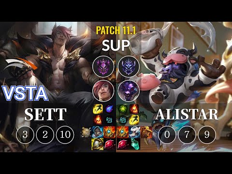 HLE Vsta Sett vs Alistar Sup - KR Patch 11.1