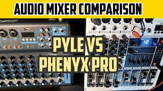 Video thumbnail for Pyle Mixer vs Phenyx Pro Audio Mixer a USB Mixer Comparison by Preston Kallshian