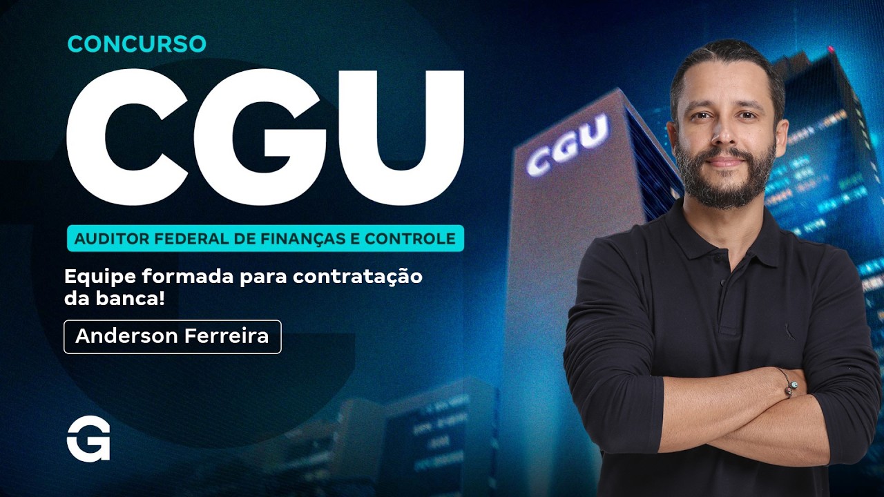 Concurso CGU 2026: Equipe formada para contratação da banca!
