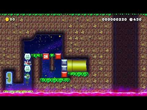 【パズル】/ヒップドロップ タイミング #2 by さとったひと - Super Mario Maker 2 - No Commentary 1ca