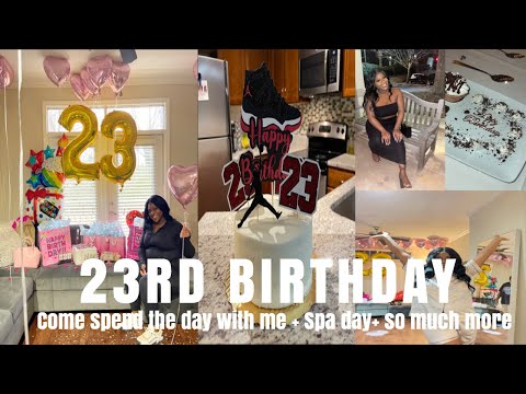 23RD BIRTHDAY VLOG | SPA DAY | Massage | Facial | Nails | MY BOYFRIEND SURPRISED ME | Dinner