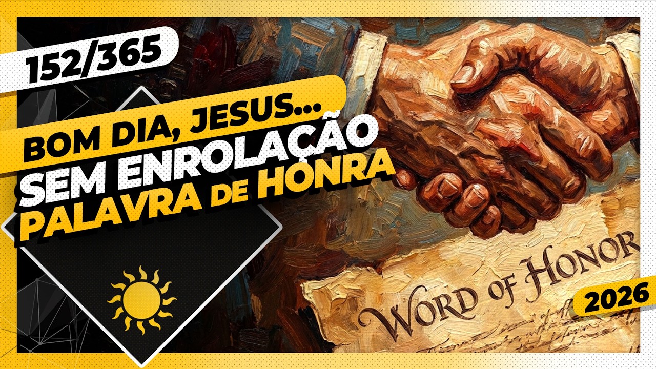 SEM ENROLAÇÃO: PALAVRA DE HONRA - Bom dia, Jesus! 152/365 (2026)
