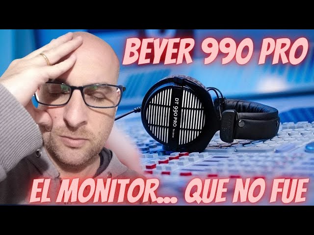 Vídeo relacionado con beyerdynamic DT 990 Pro Auriculares de Estudio circumaurales con Cable, de un Solo Auricular, Ideales para Mezcla, masterización y edición. 250 ohmios. Hechos a Mano en Alemania.
