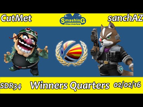 SDR34: sanchAZ (Fox) vs CutMet (Wario) Winners Quarters