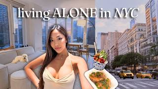 Solo Days Living in NYC ✨ eating alone, Apollo Bagels & getting comfortable being by myself