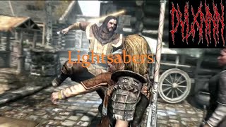 Skyrim : The Many Different Lightsabers (A Star Wars Mod)