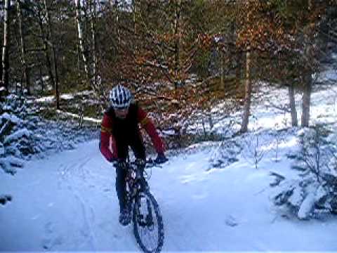 Klim bij Victoria Residence hotel op de vaste ATB route Apeldoorn dd 31 jan 2010