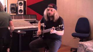 Brad from Massive at Lighthill Studios, recording 'If You Want Blood' with Ricki Rae