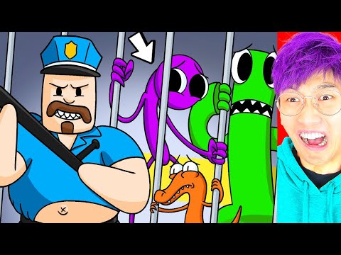 RAINBOW FRIENDS Are TRAPPED In BARRY's PRISON?! (*LANKYBOX REACTS* TO FUNNIEST VIDEOS EVER!)