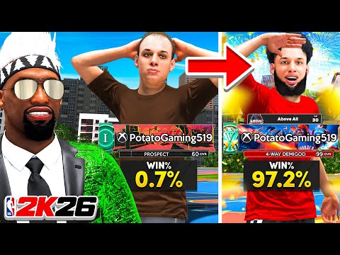 I Transformed The WORST Player on NBA 2K26 into a LEGEND (0.7% WIN)