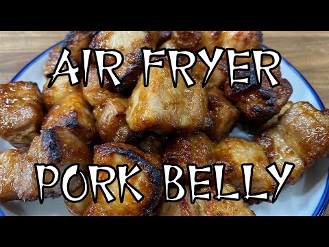 5-Ingredient Asian Glazed Pork Belly That Will BLOW YOUR MIND! | Air Fryer Pork Belly Bites