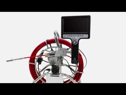 Inspektions-TV komplet Ø50-Ø160mm, Ø28mm kamera, på stativ