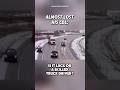 Is it luck or a skilled semi truck driver #trucking #highway #blackice