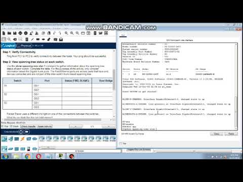 5.1.9 Packet Tracer - Investigate STP Loop Prevention