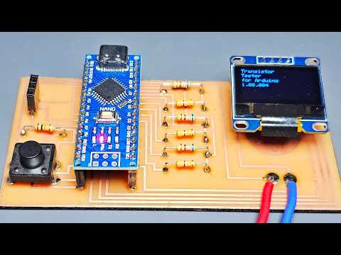 Universeller Transistor- und MOSFET-Tester – Identifiziert NPN-, PNP-, N-Kanal- und P-Kanal-Transis