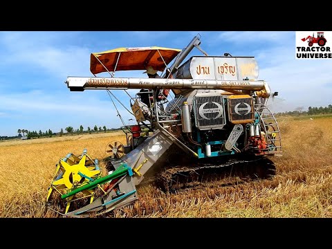 EP 36 Amazing Rice Harvester Tractors with Heavy Load John Deere Caterpillar Pulling tractor Kubota