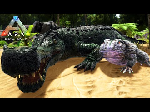 A maior Dificuldade de domar um Crocodilo Imperador + Beelzebufo #6 l Ark Survival Evolved