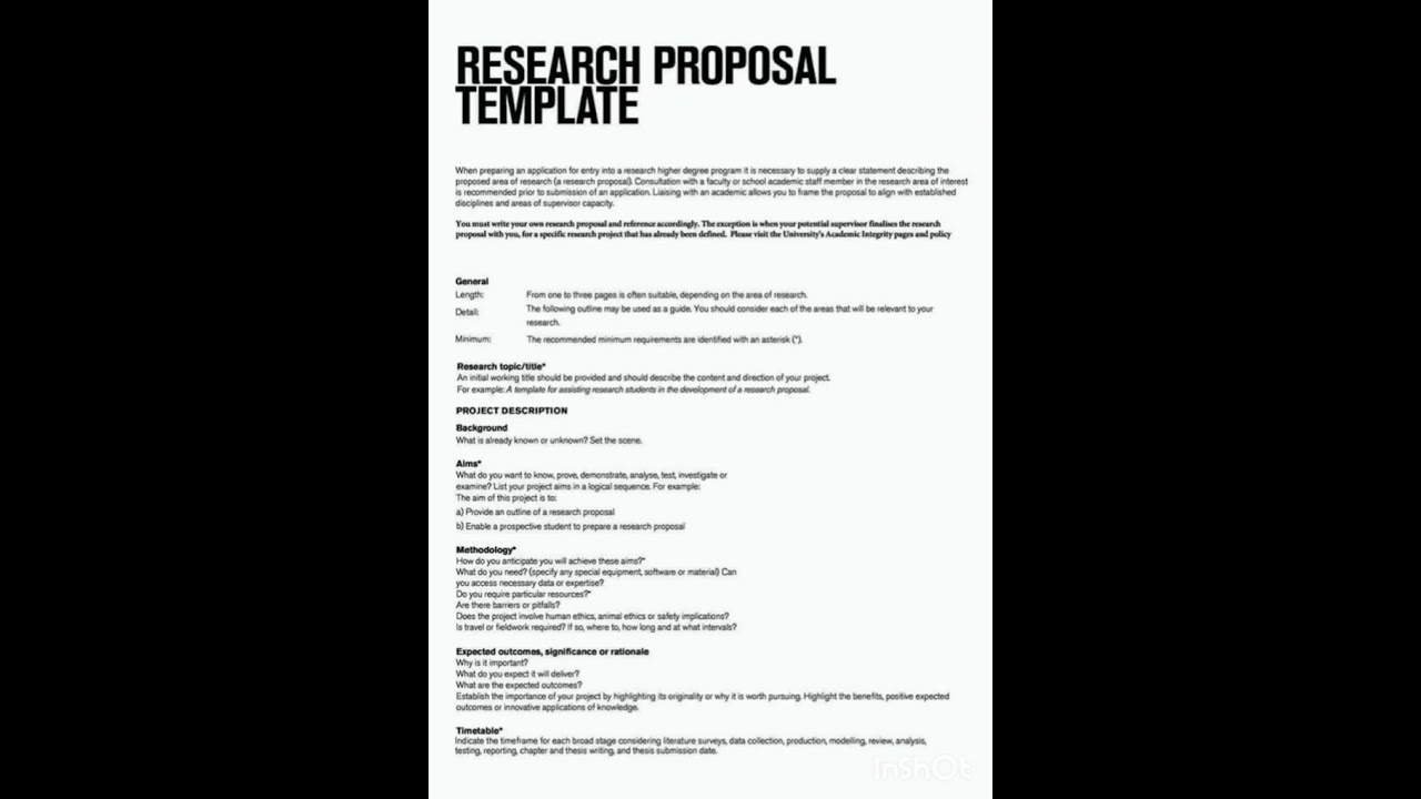 Research Proposal Template @bhuneshwarbehra01