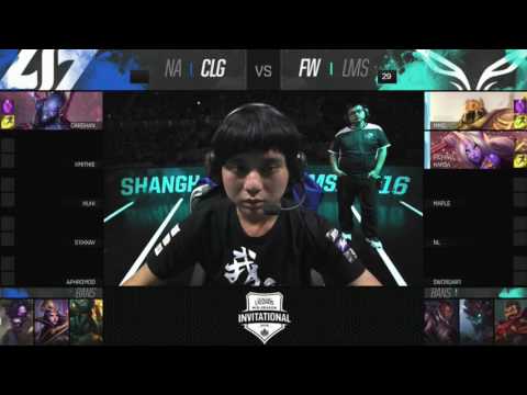 CLG vs FW Ban and Pick Phase Game 1 MSI 2016
