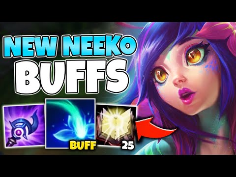 NEEKO Q BUFFS MAKE HER A BURST QUEEN! ONE SHOT WITH A SINGLE COMBO - League of Legends