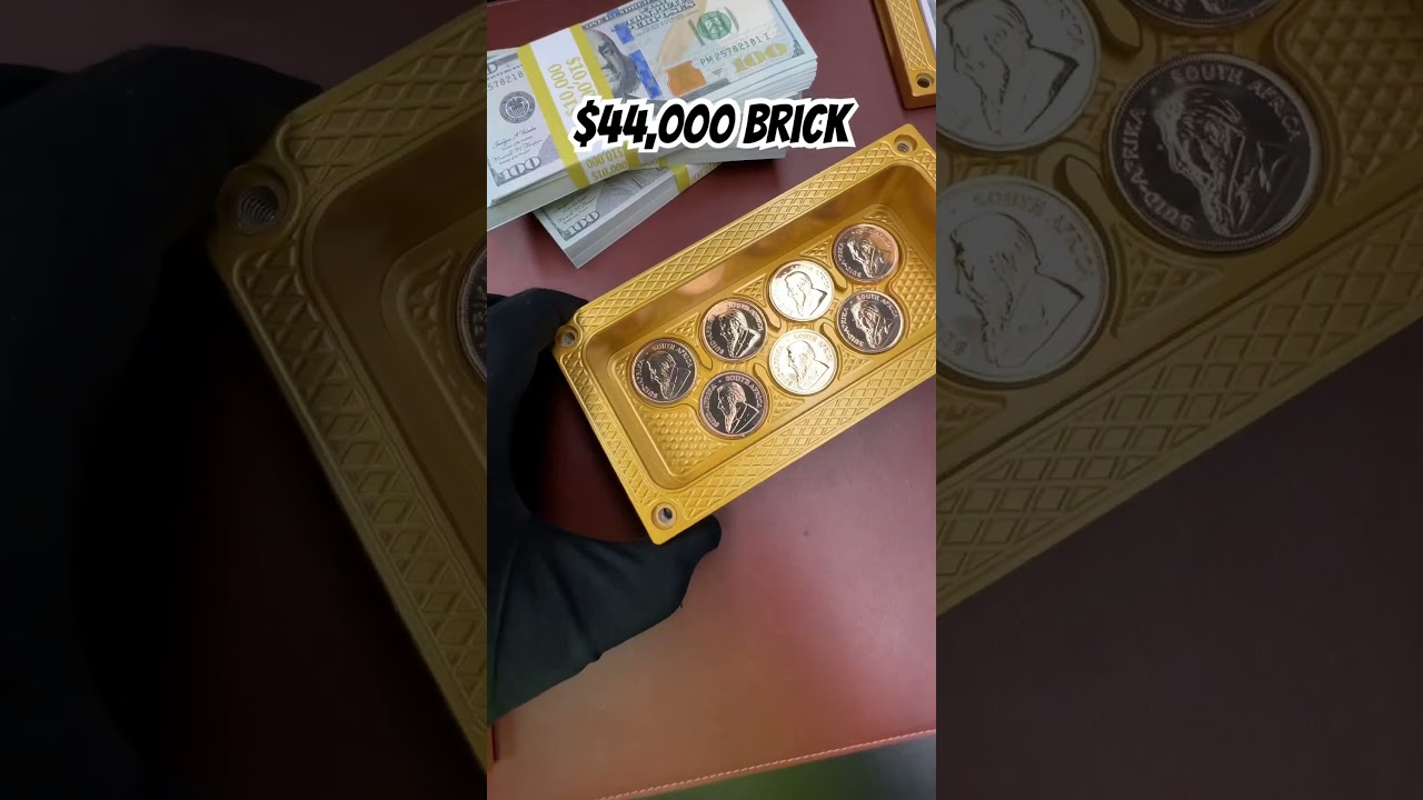 $44,000 Gold brick. GorillaProCustoms.com #stacker #goldcoin