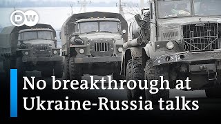 Ukraine-Russia talks end with no breakthrough