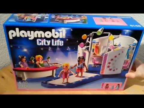 Model casting with catwalk Playmobil novelty unpacking passerelle City Life
