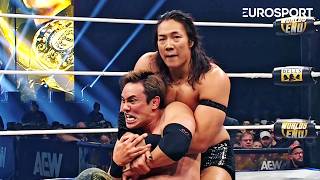 "The Rainmaker" Kazuchika Okada Vs "The Alpha" Konosuke Takeshita | AEW Worlds End PPV | Eurosport