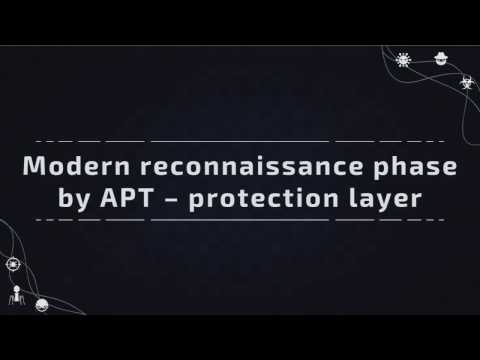 Insomni'hack 2017 - Modern reconnaissance phase on APT - Paul Rascagnères