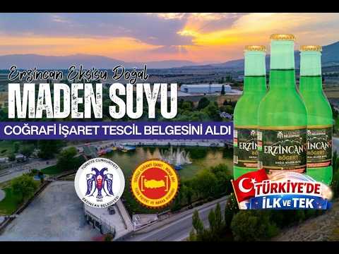 Erzincan Ekşisu Doğal Maden Suyu, Coğrafi İşaret Tescil Belgesi’ni aldı. 03.03.2026