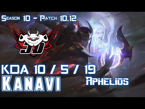 JDG Kanavi APHELIOS vs MISS FORTUNE ADC - Patch 10.12 KR Ranked