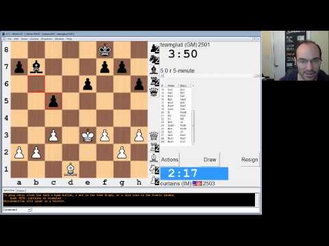 5 minute chess #372: IM Greg Shahade GM Jakob Vang Glud