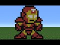 Minecraft Tutorial How To Make Iron Man 8 Bit