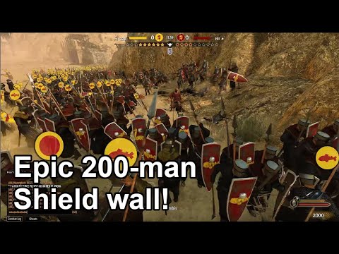 Breaking the player-cap record with 520 players - Epic 200-man shield wall!