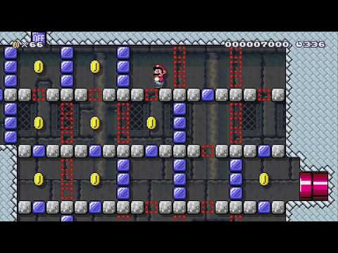 Switching Castle(my first level) by BeerIsLive - Super Mario Maker 2 - No Commentary 1bw