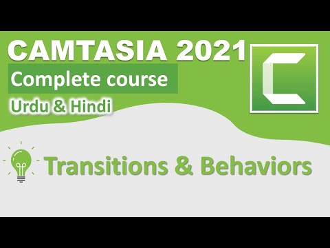 Transitions and Behaviors in Camtasia | Camtasia Video editing tutorials