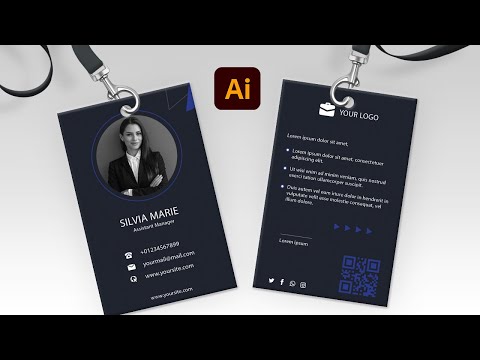 ID Card Design in Adobe Illustrator