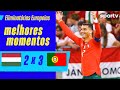 HUNGRIA 2 X 3 PORTUGAL MELHORES MOMENTOS ELIMINATÓRIAS DA COPA DO MUNDO 2026 Sportv