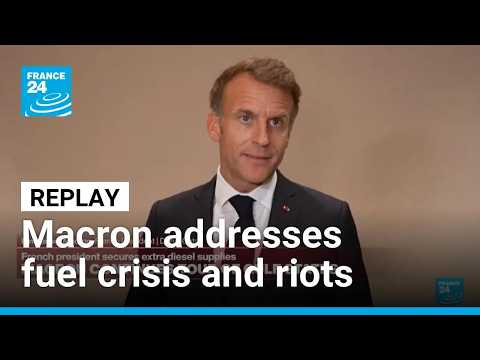 REPLAY: French president addresses fuel supplies during Gulf tour