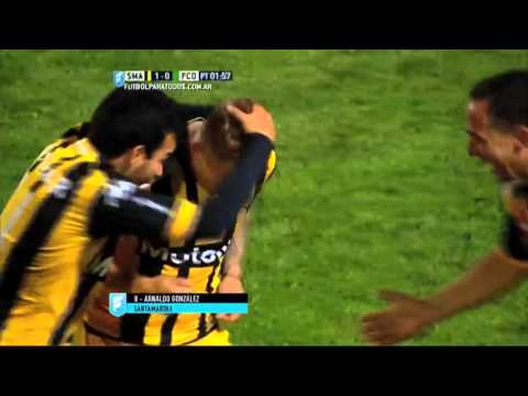 Gol de Arnaldo González. Santamarina 1 Ferro 0. Reducido. Torneo Primera B Nacional 2015. FPT
