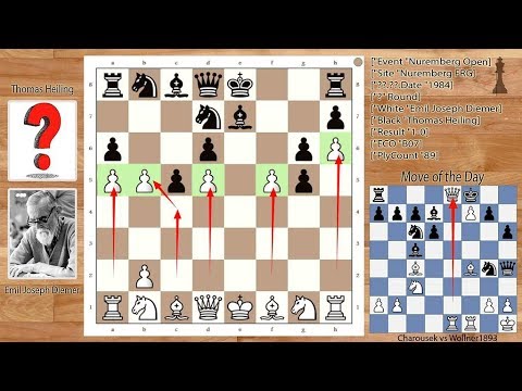 The Immortal Pawns Game - 17 Consecutive Pawn Moves by Emil Joseph Diemer