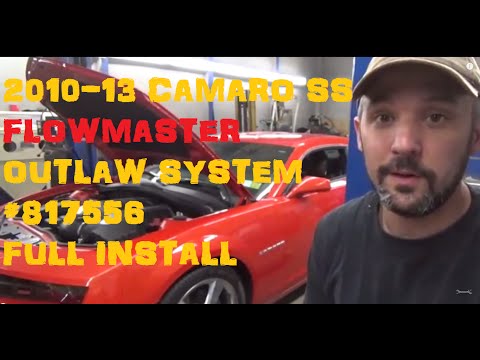2010 - 2013 Camaro SS Flowmaster Outlaw System 817556 Full Install