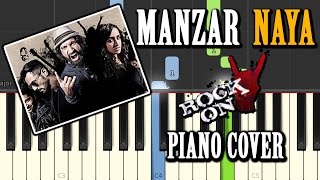 Manzar Naya Rock On 2|Cover Song|Piano Chords Tutorial Lesson Instrumental Karaoke By Ganesh Kini