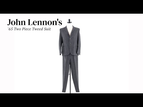 John Lennon Personally Owned 1965 Tweed Suit