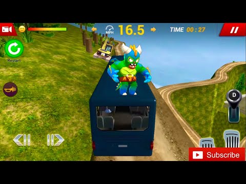Uphill Offroad Bus Driving Sim - Police Coach Bus Driving Game #2022