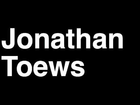 How to Pronounce Jonathan Toews Chicago Blackhawks NHL Hockey Player Runforthecube