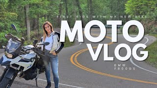 First Ride on the BMW F800 GS | Beginner Moto Vlog with GoPro