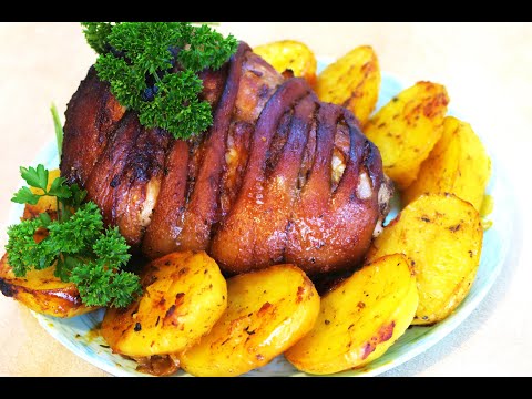 Šventinė karka su bulvėmis