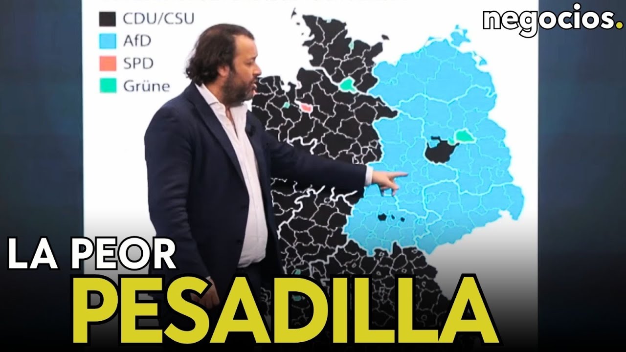 Se cumplen las peores pesadillas de Alemania: este es el temido mapa del resultado electoral con AfD